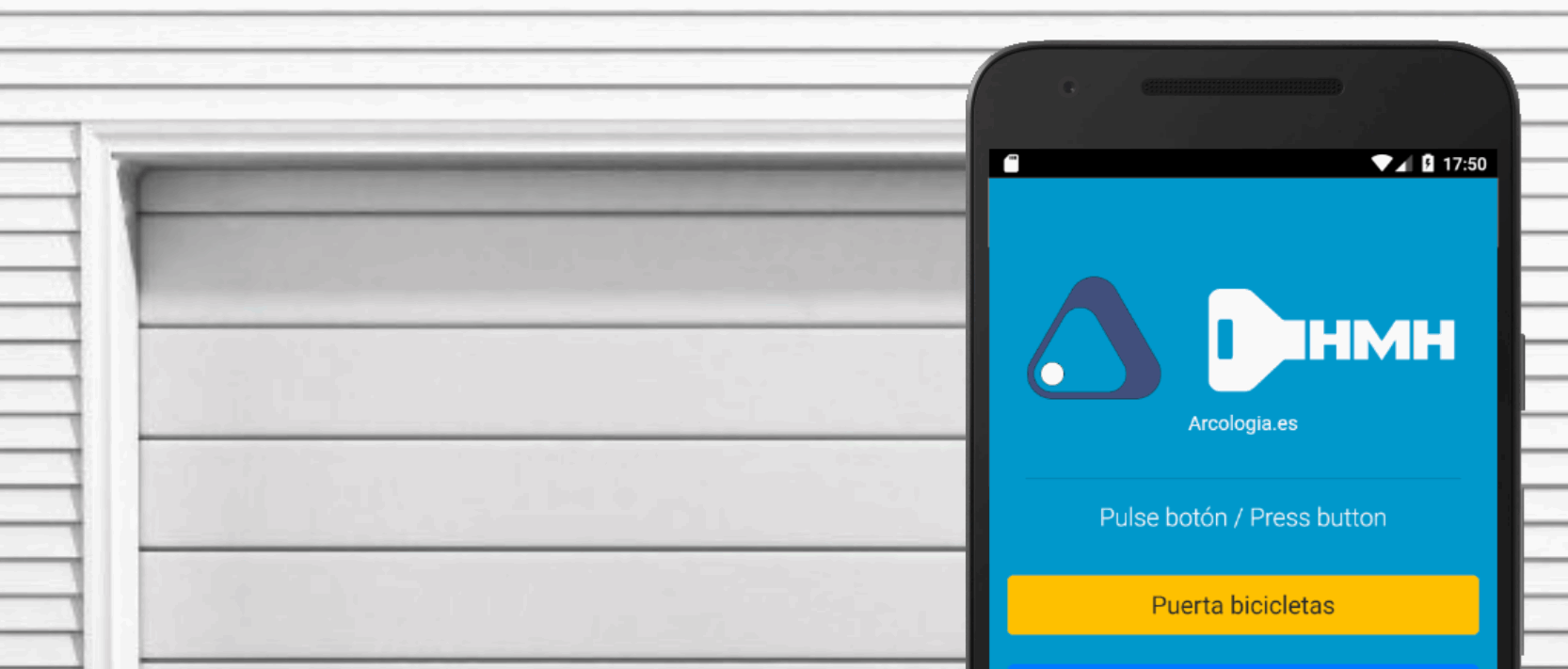 puerta abrir con el movil cr