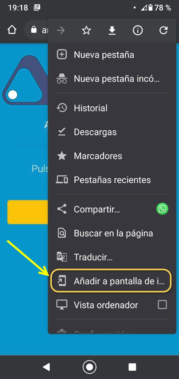 02 llaveweb en pantalla telefono 02